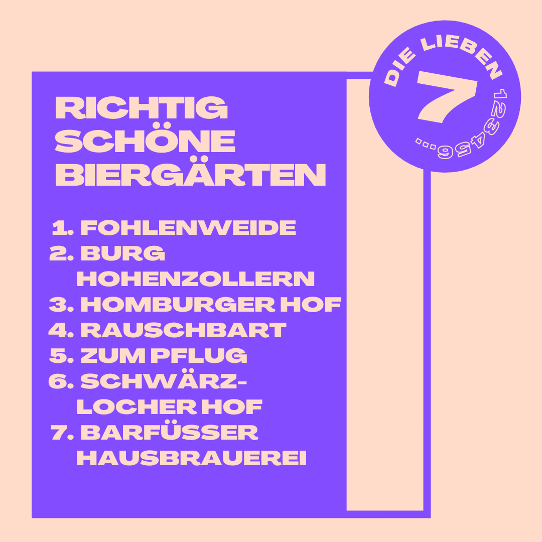 Sieben richtig schöne Biergärten #imländle